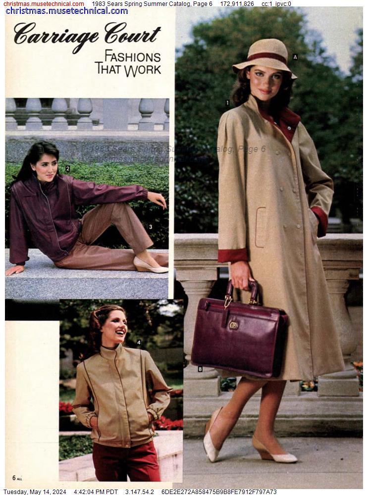 1983 Sears Spring Summer Catalog, Page 6
