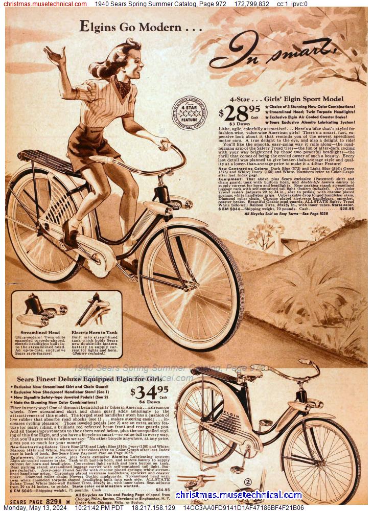 1940 Sears Spring Summer Catalog, Page 972