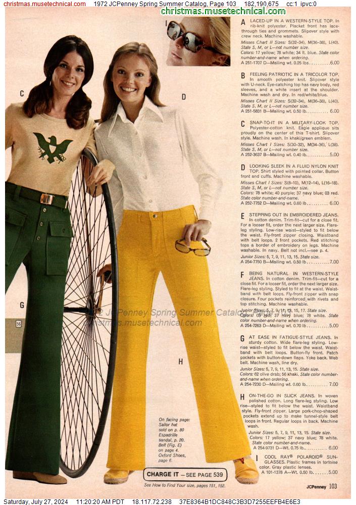 1972 JCPenney Spring Summer Catalog, Page 103