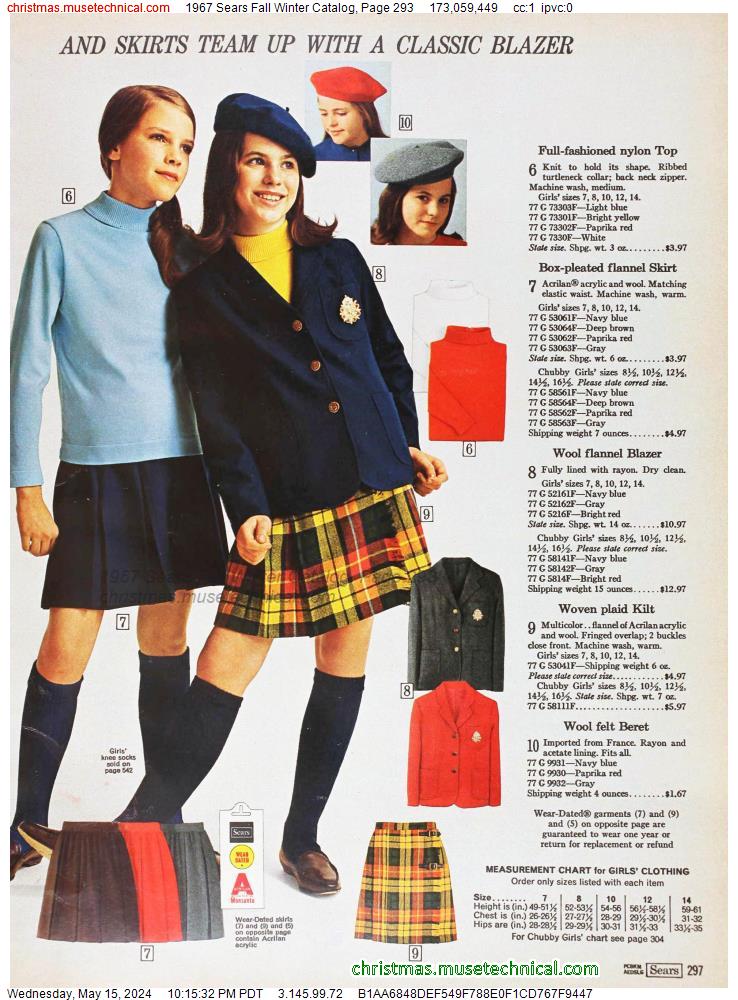 1967 Sears Fall Winter Catalog, Page 293