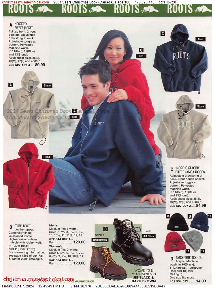 2001 Sears Christmas Book (Canada), Page 100