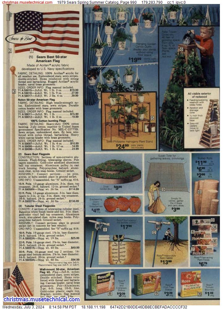 1979 Sears Spring Summer Catalog, Page 990