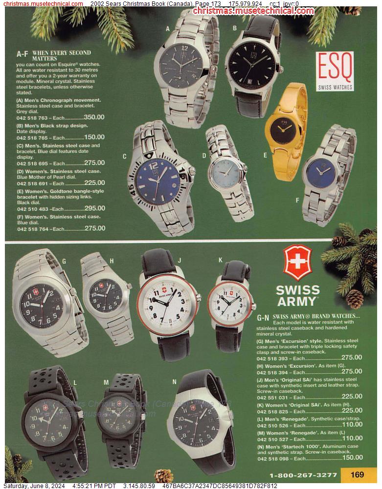 2002 Sears Christmas Book (Canada), Page 173