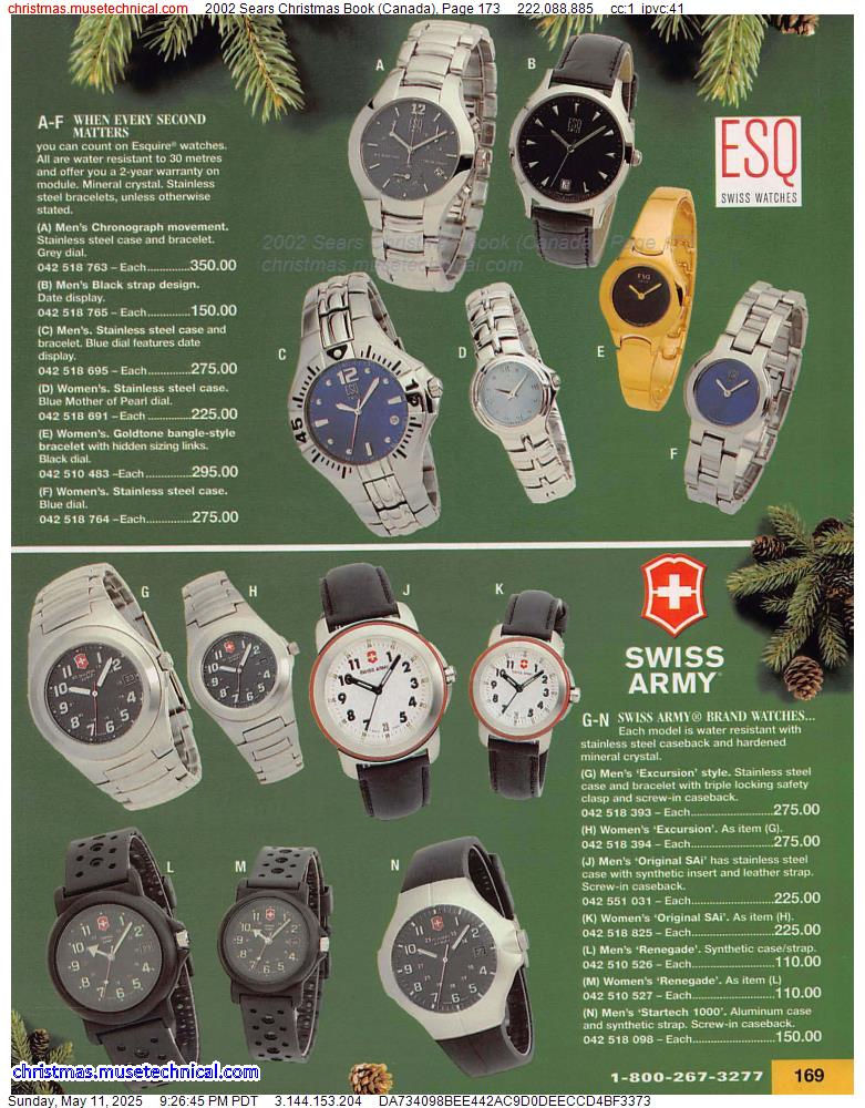 2002 Sears Christmas Book (Canada), Page 173