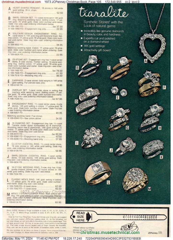 1973 JCPenney Christmas Book, Page 105