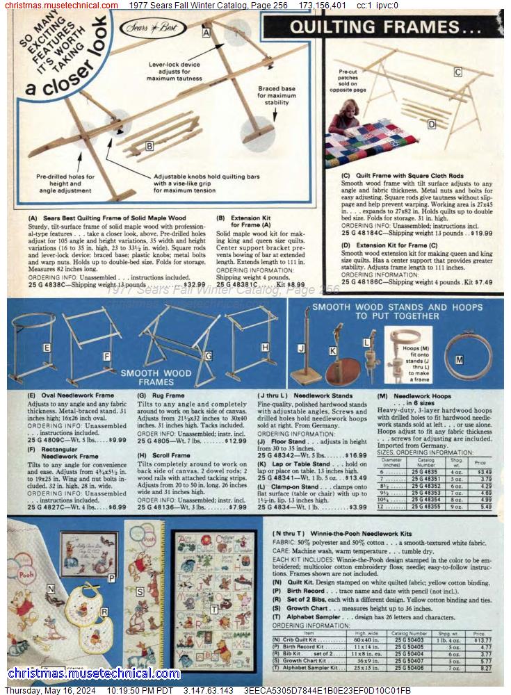 1977 Sears Fall Winter Catalog, Page 256