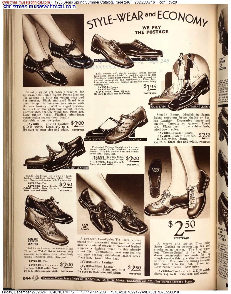 1930 Sears Spring Summer Catalog, Page 246