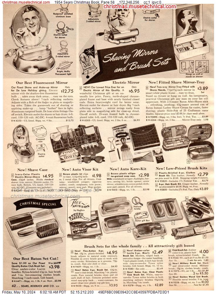 1954 Sears Christmas Book, Page 58