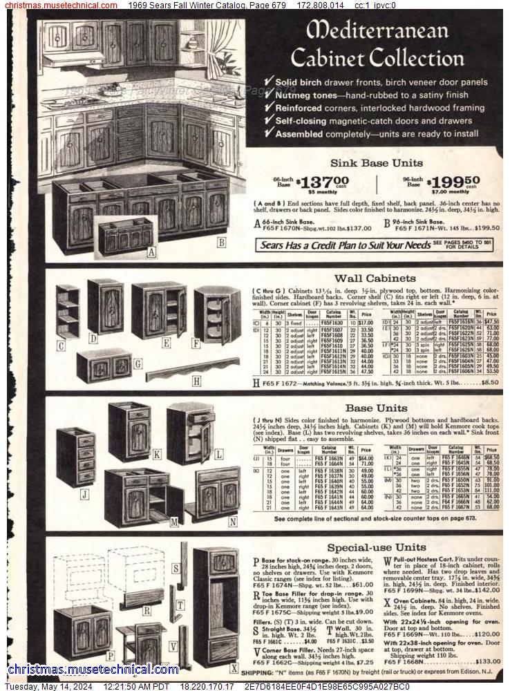 1969 Sears Fall Winter Catalog, Page 679