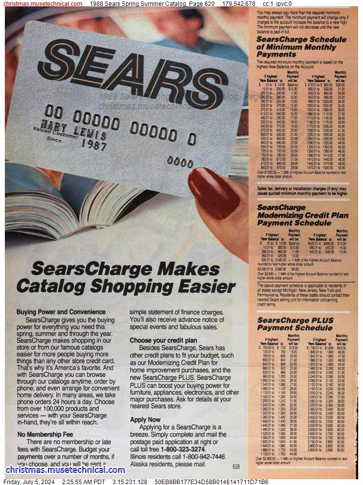 1988 Sears Spring Summer Catalog, Page 620