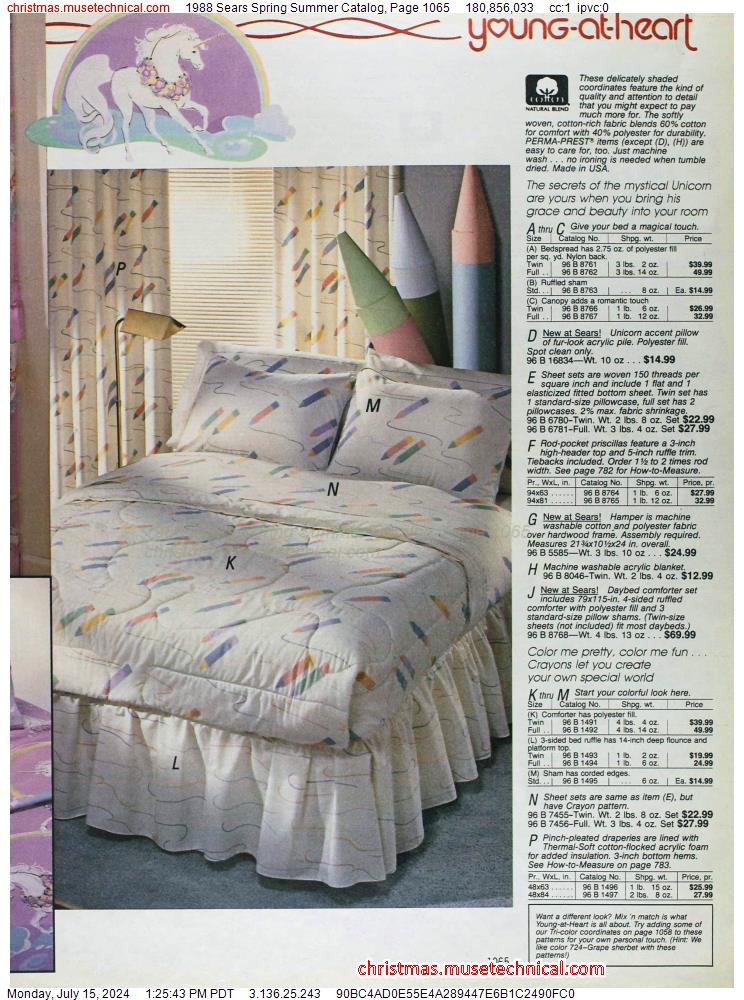 1988 Sears Spring Summer Catalog, Page 1065