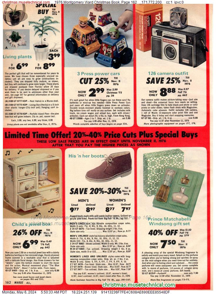 1976 Montgomery Ward Christmas Book, Page 162