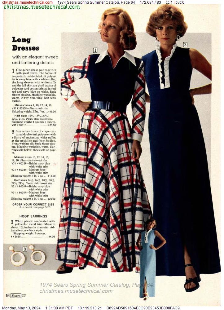 1974 Sears Spring Summer Catalog, Page 64