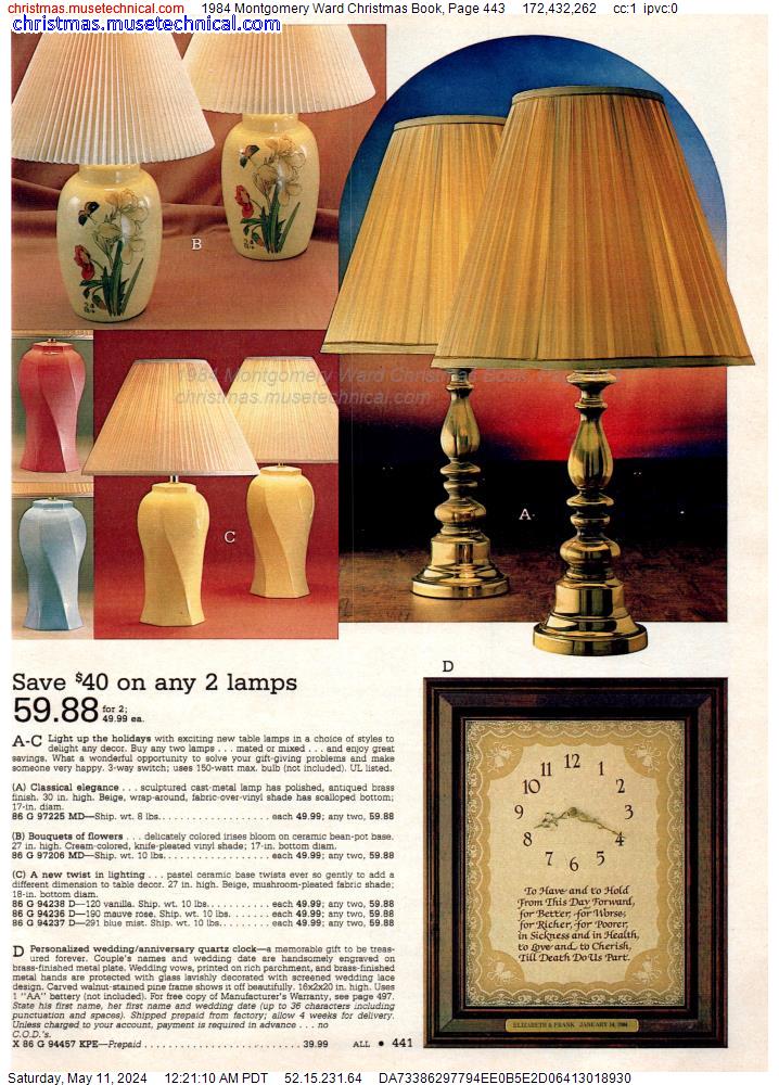 1984 Montgomery Ward Christmas Book, Page 443