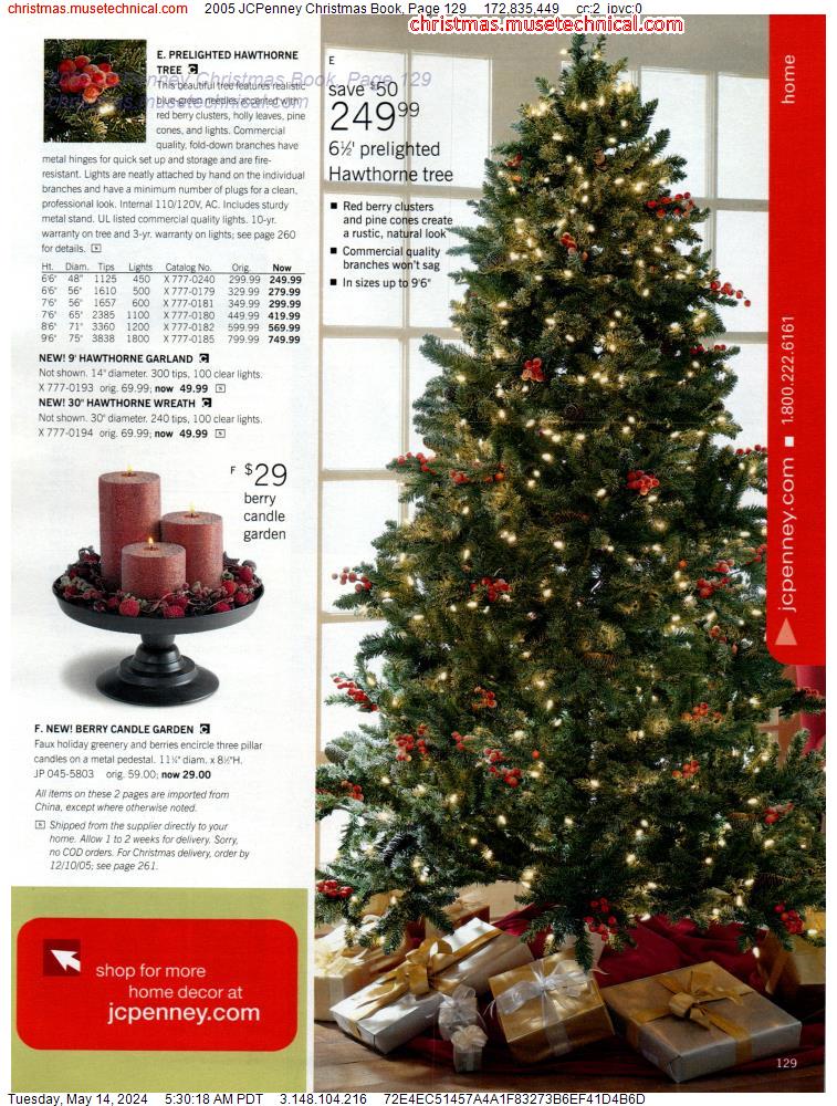 2005 JCPenney Christmas Book, Page 129