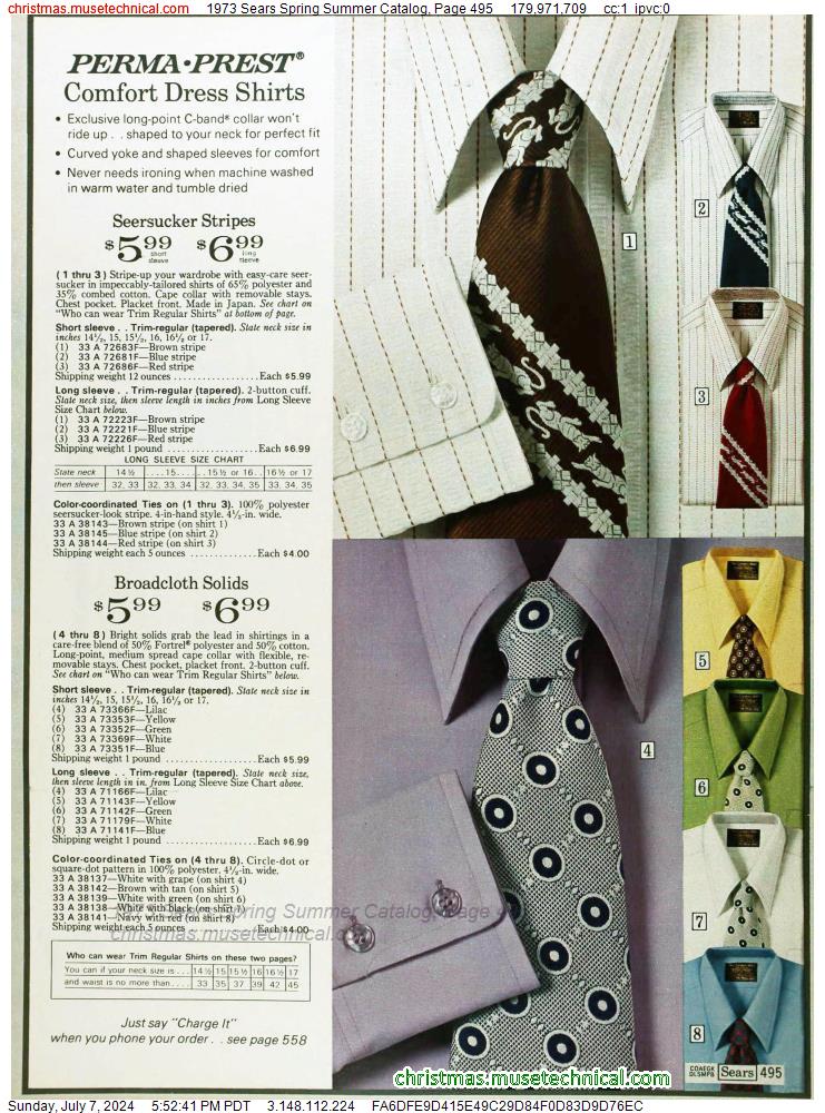 1973 Sears Spring Summer Catalog, Page 495