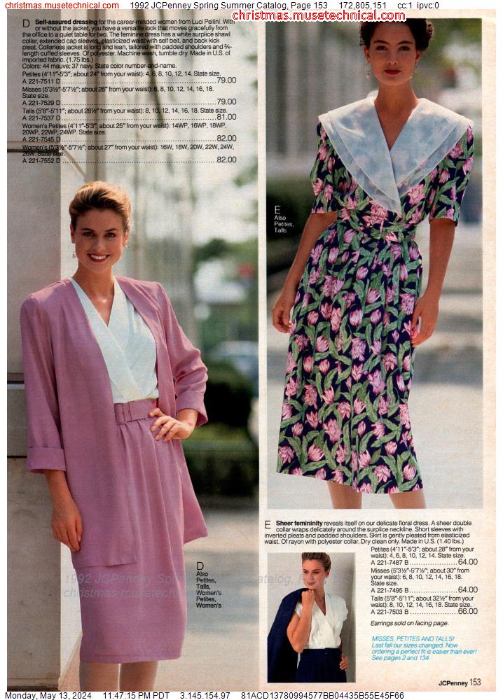 1992 JCPenney Spring Summer Catalog, Page 153