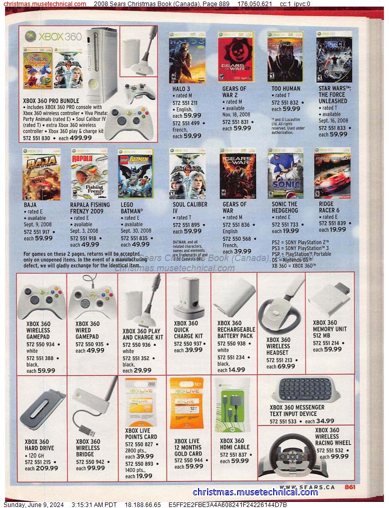2008 Sears Christmas Book (Canada), Page 889