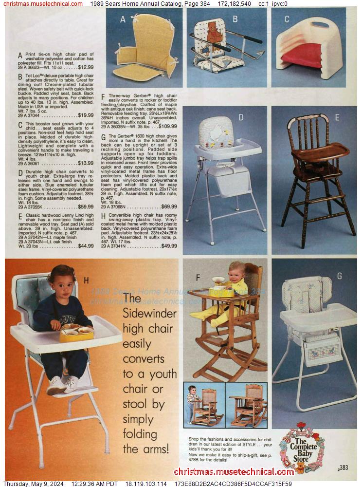 1989 Sears Home Annual Catalog, Page 384