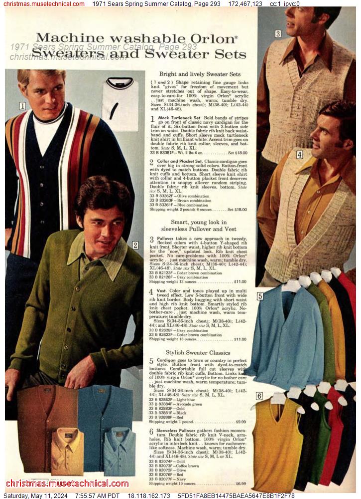1971 Sears Spring Summer Catalog, Page 293