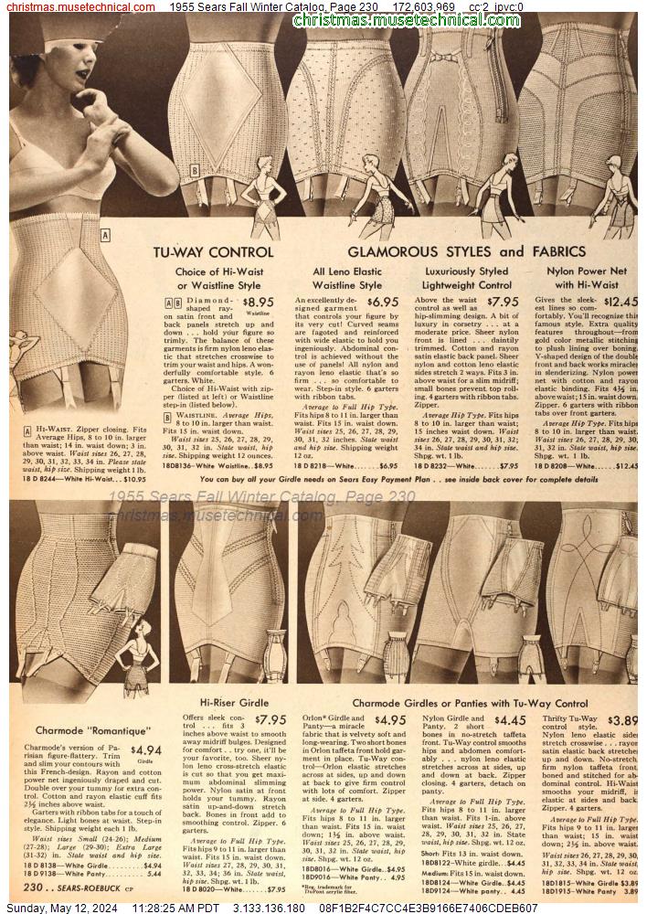 1955 Sears Fall Winter Catalog, Page 230