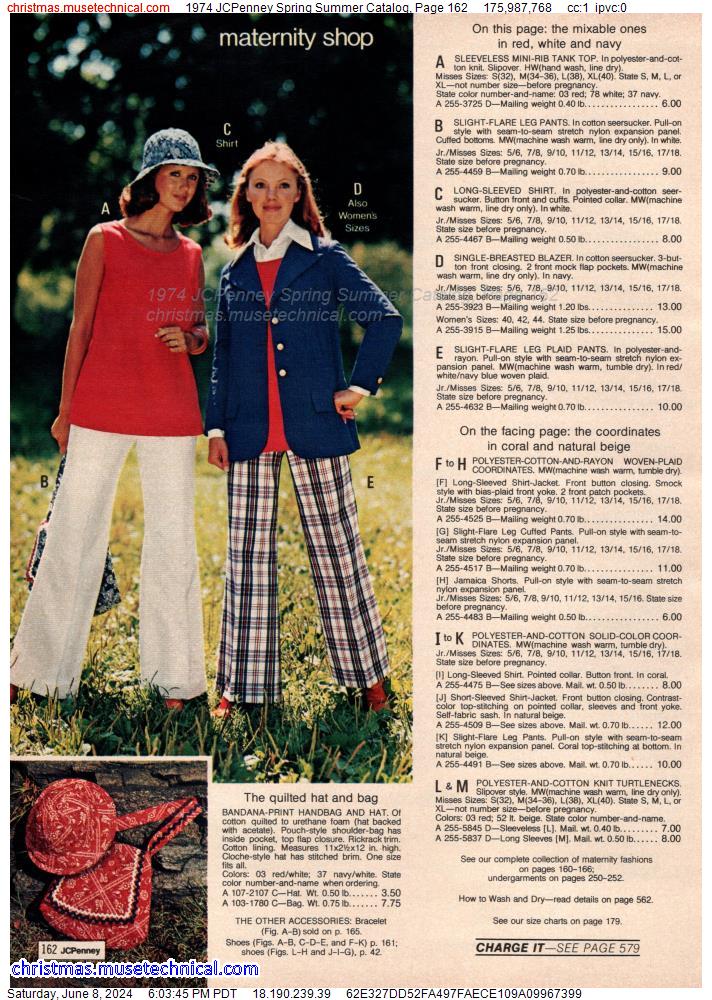 1974 JCPenney Spring Summer Catalog, Page 162
