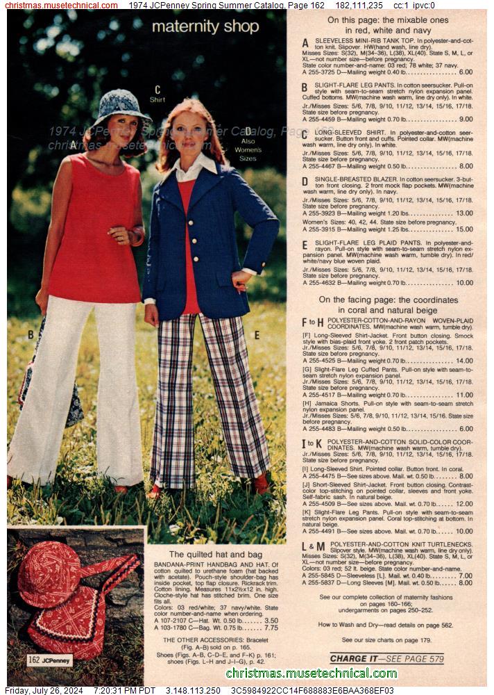 1974 JCPenney Spring Summer Catalog, Page 162