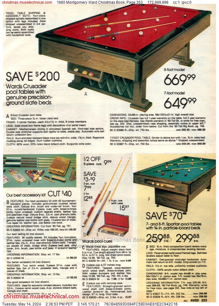 1980 Montgomery Ward Christmas Book, Page 353