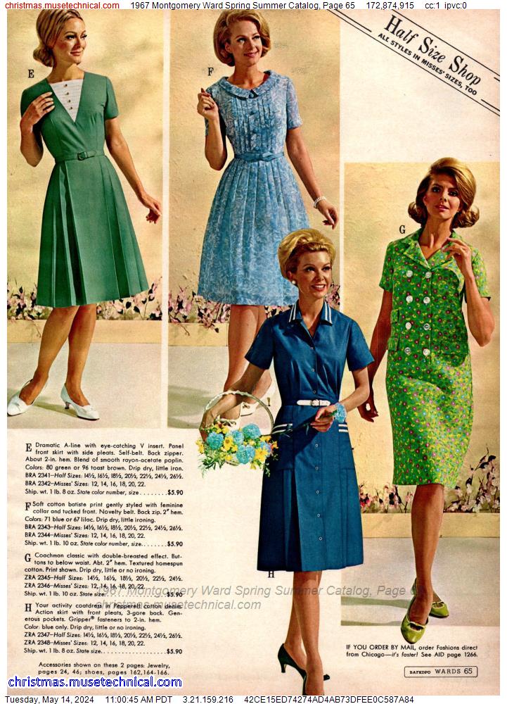1967 Montgomery Ward Spring Summer Catalog, Page 65