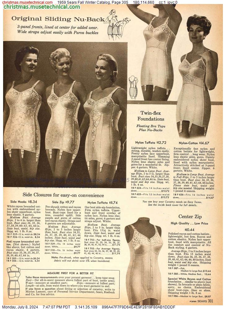 1959 Sears Fall Winter Catalog, Page 305