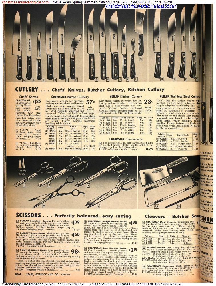 1948 Sears Spring Summer Catalog, Page 896