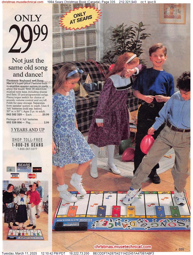 1994 Sears Christmas Book (Canada), Page 335