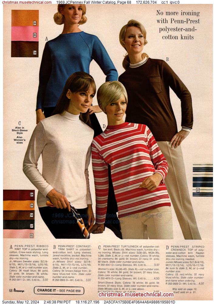 1969 JCPenney Fall Winter Catalog, Page 68