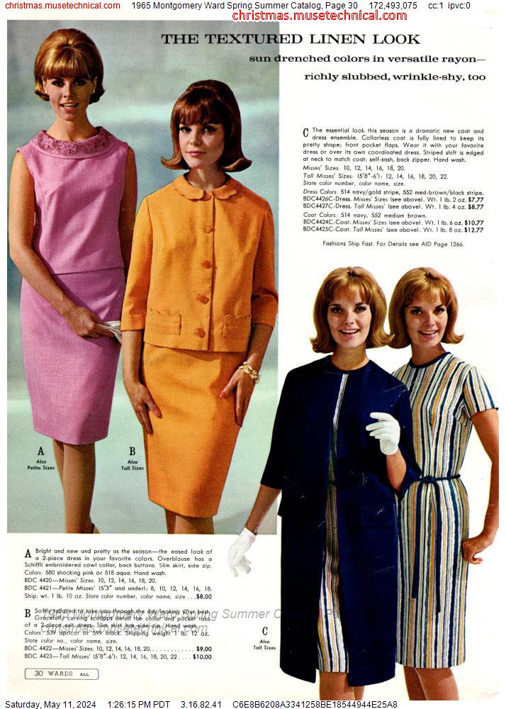 1965 Montgomery Ward Spring Summer Catalog, Page 30