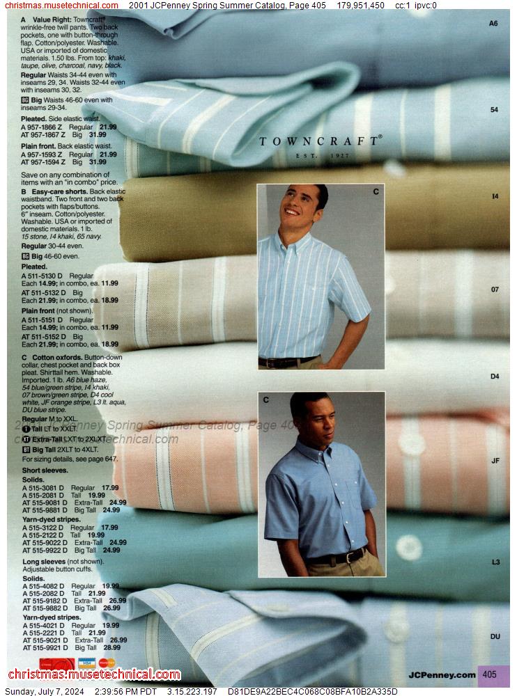 2001 JCPenney Spring Summer Catalog, Page 405