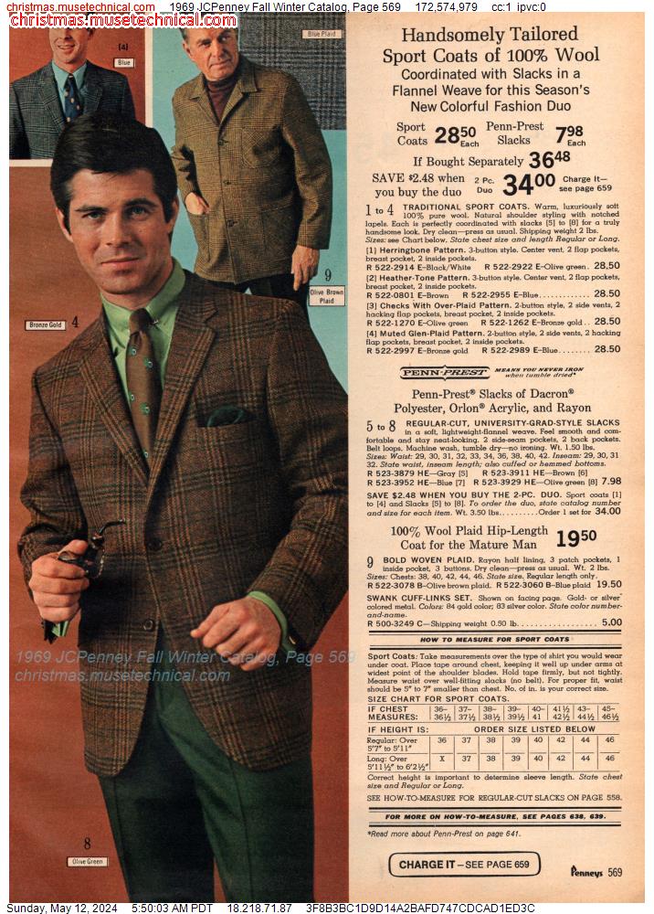 1969 JCPenney Fall Winter Catalog, Page 569