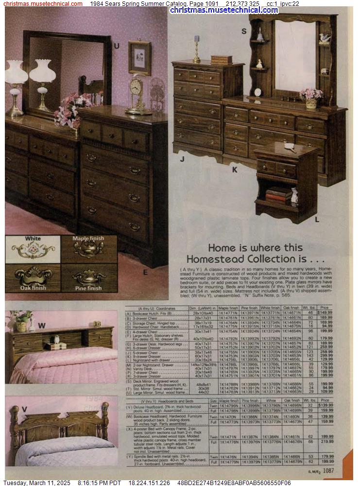 1984 Sears Spring Summer Catalog, Page 1091