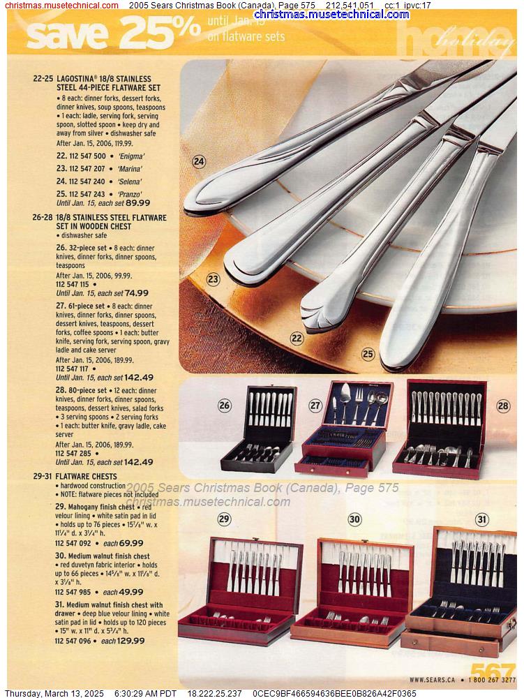 2005 Sears Christmas Book (Canada), Page 575