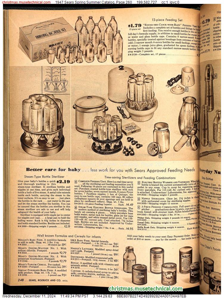 1947 Sears Spring Summer Catalog, Page 260