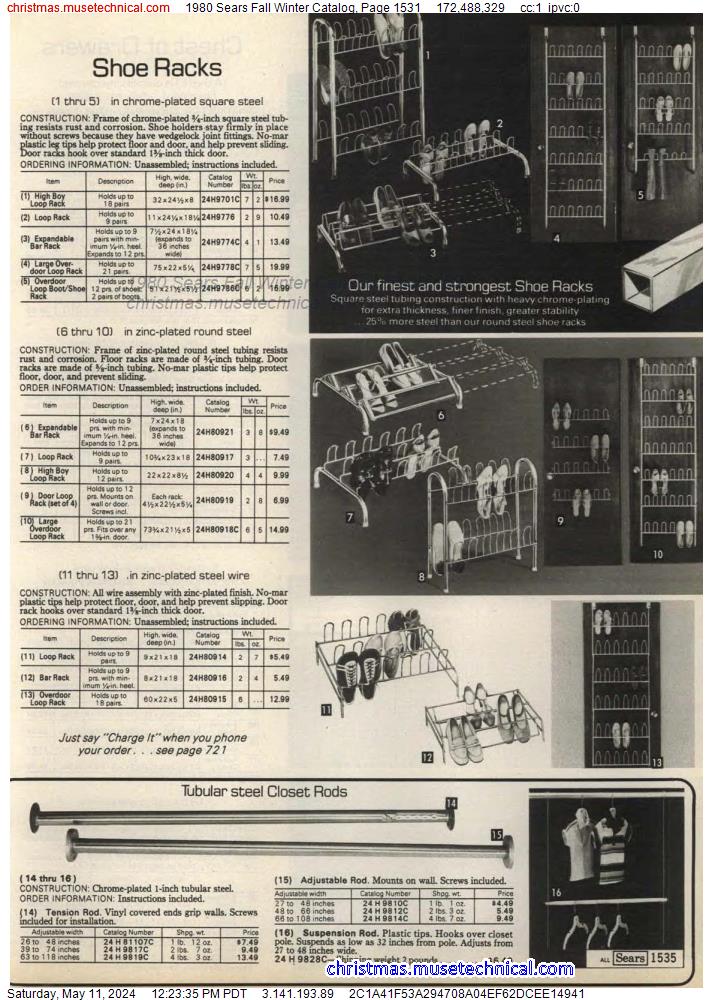 1980 Sears Fall Winter Catalog, Page 1531