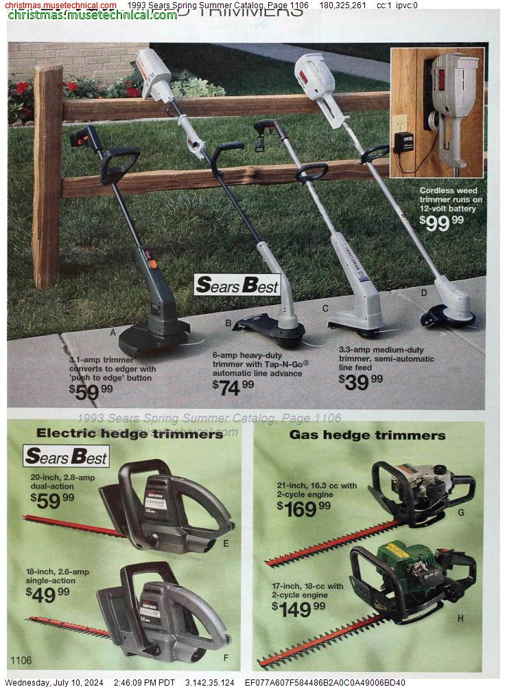 1993 Sears Spring Summer Catalog, Page 1106