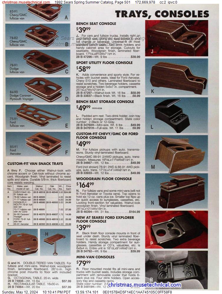 1992 Sears Spring Summer Catalog, Page 501