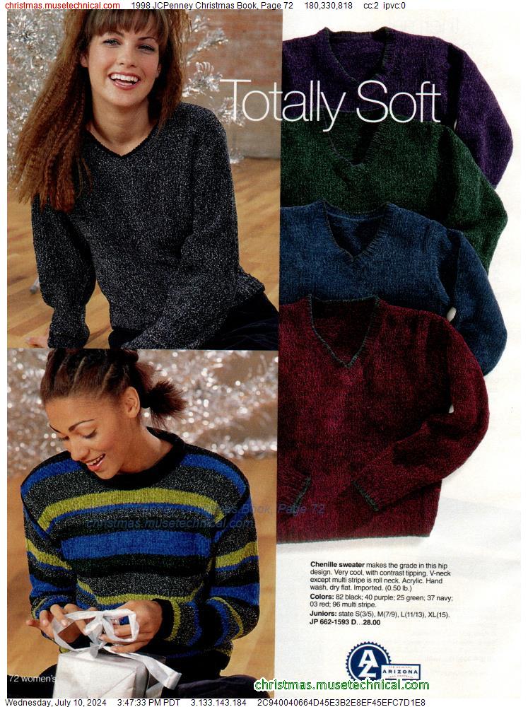 1998 JCPenney Christmas Book, Page 72