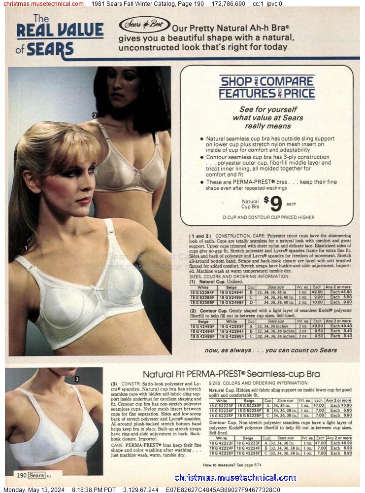 1981 Sears Fall Winter Catalog, Page 190