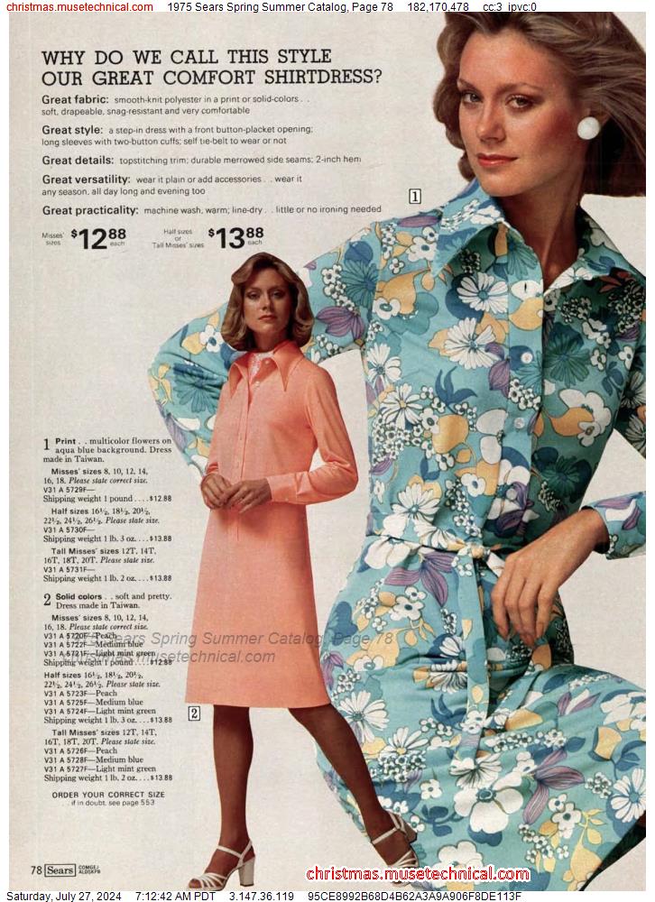 1975 Sears Spring Summer Catalog, Page 78