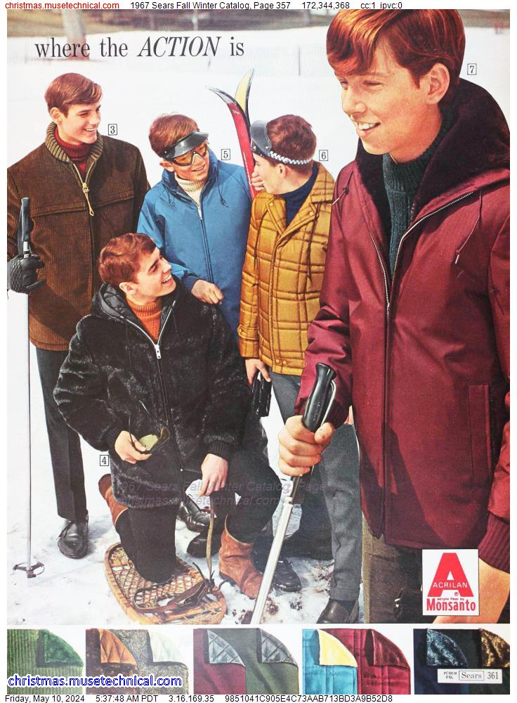 1967 Sears Fall Winter Catalog, Page 357