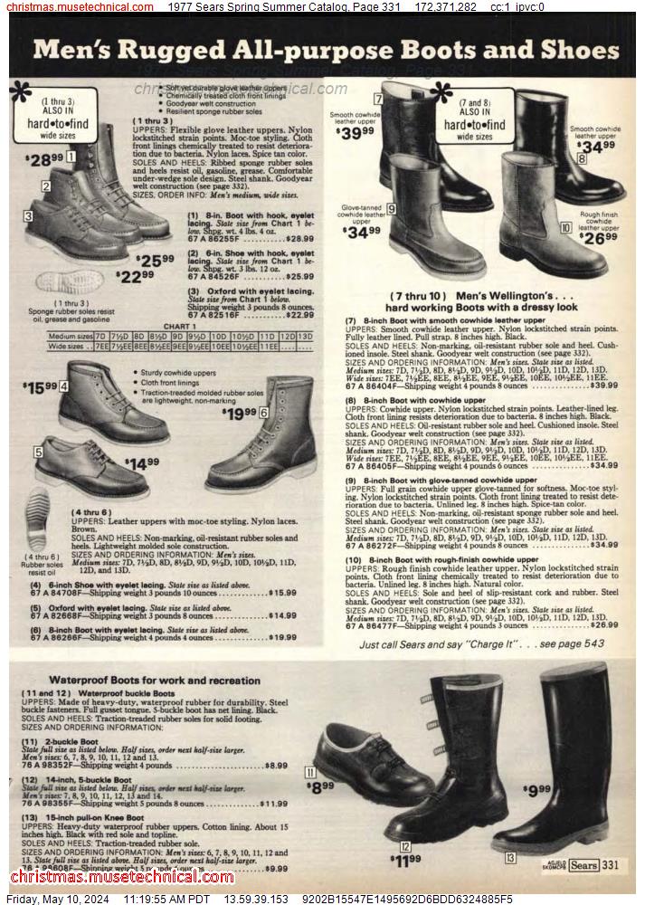 1977 Sears Spring Summer Catalog, Page 331