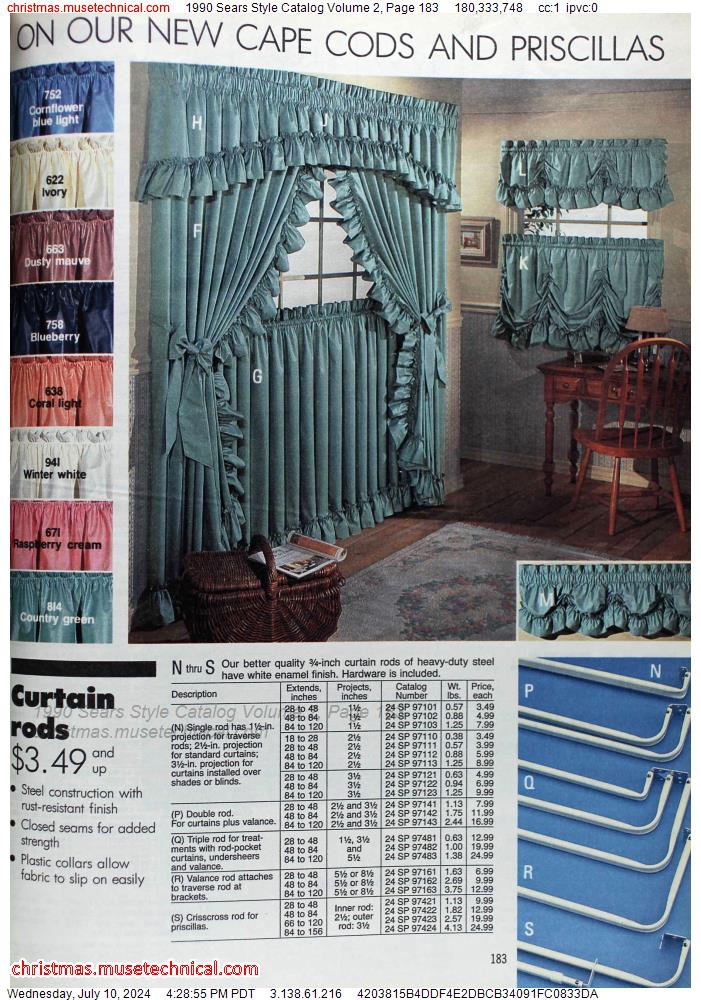 1990 Sears Style Catalog Volume 2, Page 183