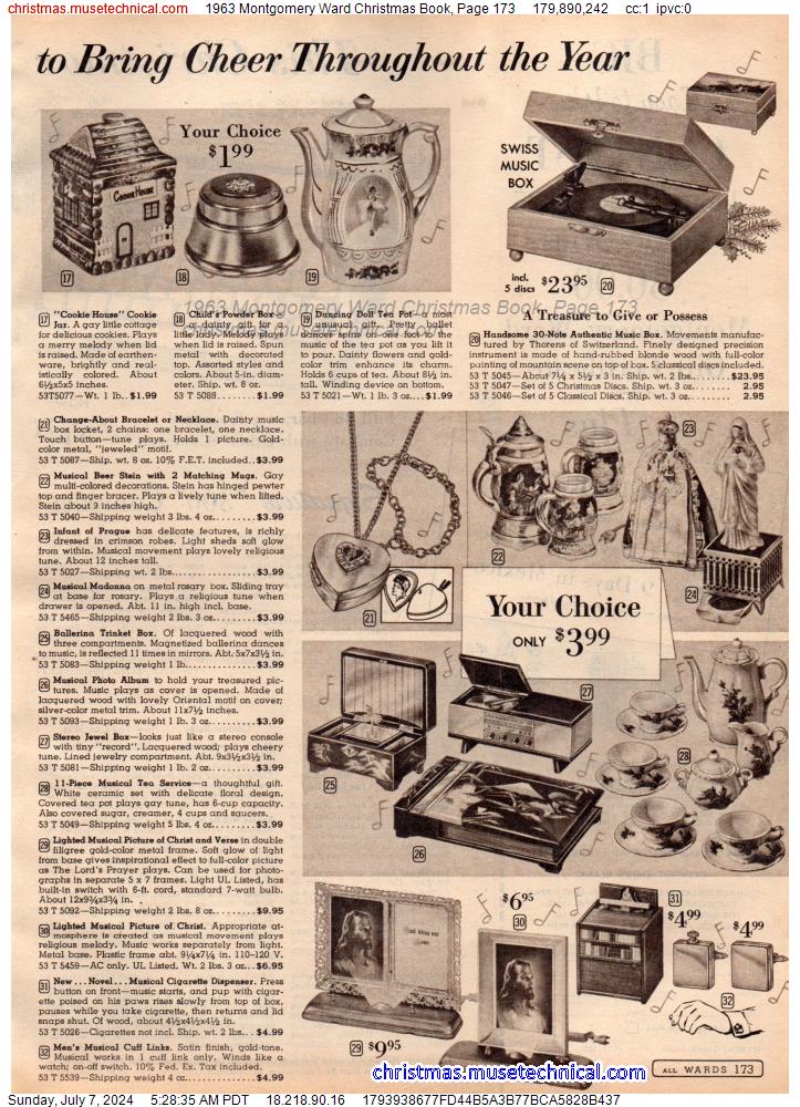 1963 Montgomery Ward Christmas Book, Page 173