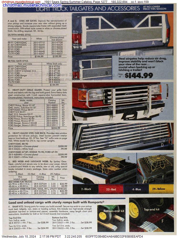 1991 Sears Spring Summer Catalog, Page 1277
